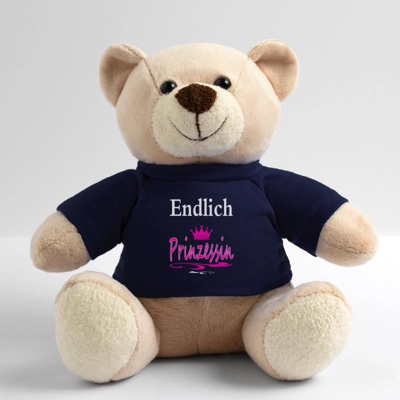 Endlich Prinzessin cooler Spruch Geschenk Teddy