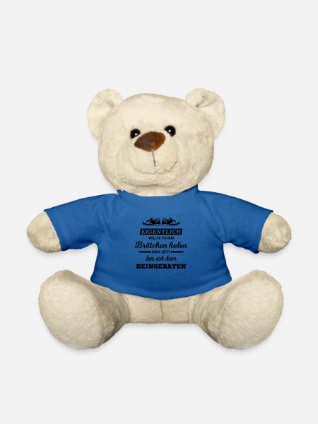 Laufen Marathon joggen Rennen Triathlon Läufer - Teddy - Königsblau