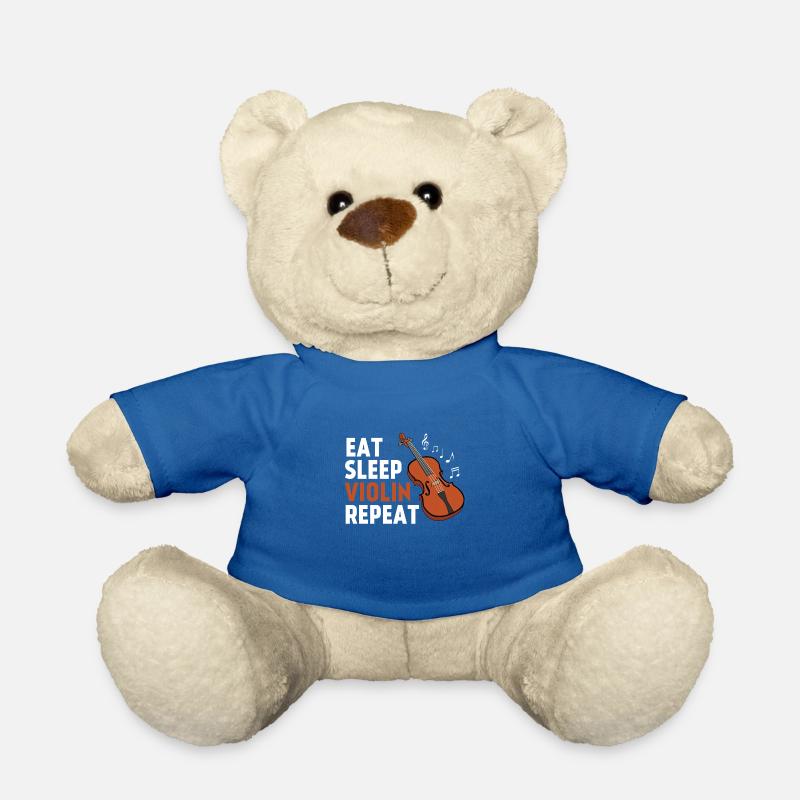 Eat Sleep Violin Repeat - Violin - Music - Teddy Bear - royal blue