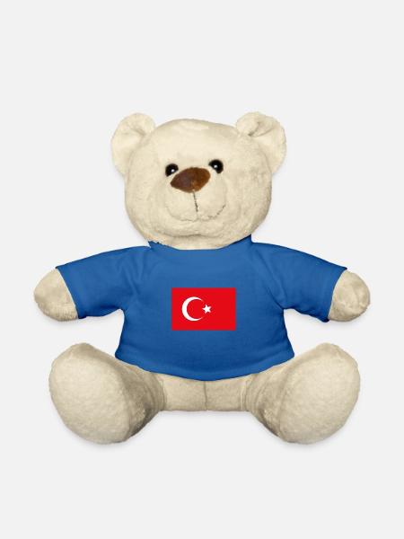 Turkish flag gift idea - Teddy Bear - royal blue