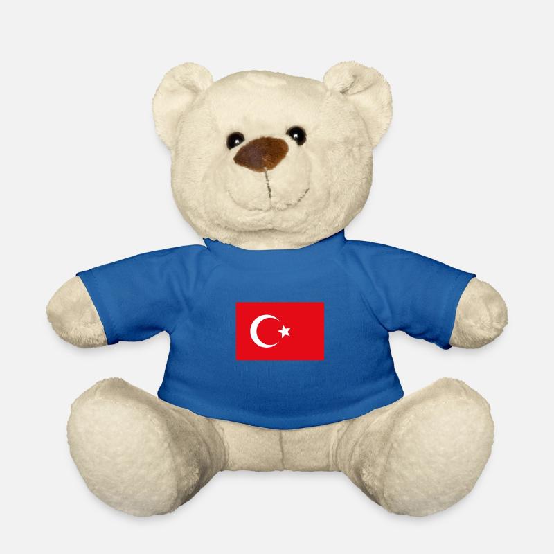 Türkische Flagge Geschenkidee - Teddy - Königsblau