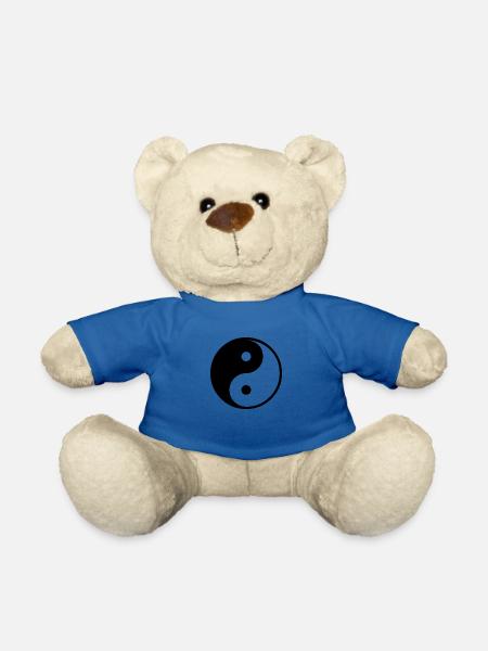 Yin Yang symbole transparent chi mantra yoga - Nounours - bleu roi