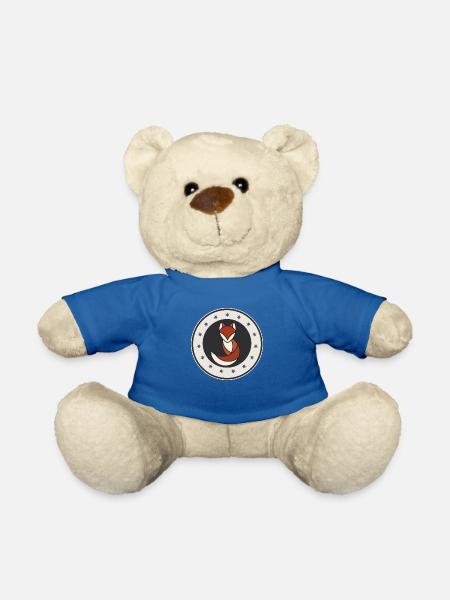 Chemise renard emblème - Nounours - bleu roi