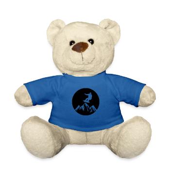 Snowboard Snowboarder - Nounours - bleu roi - Devant