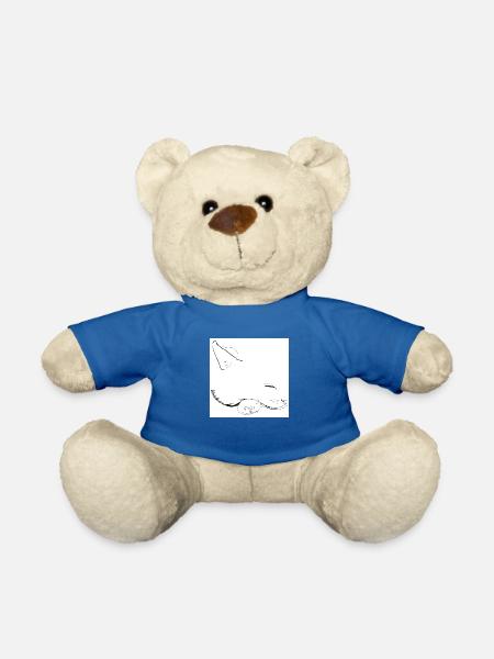 chat et souris - Nounours - bleu roi