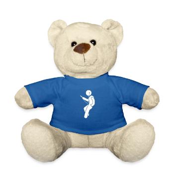 bonhomme cool - Nounours - bleu roi - Devant