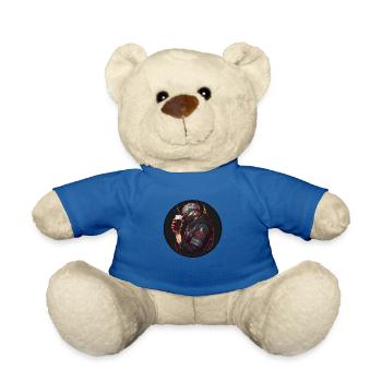 Ninja mit Bier v2 - Teddy - Königsblau - Vorne