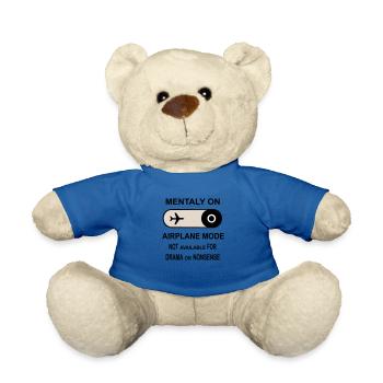 Mental im Flugzeugmodus - Teddy - Königsblau - Vorne