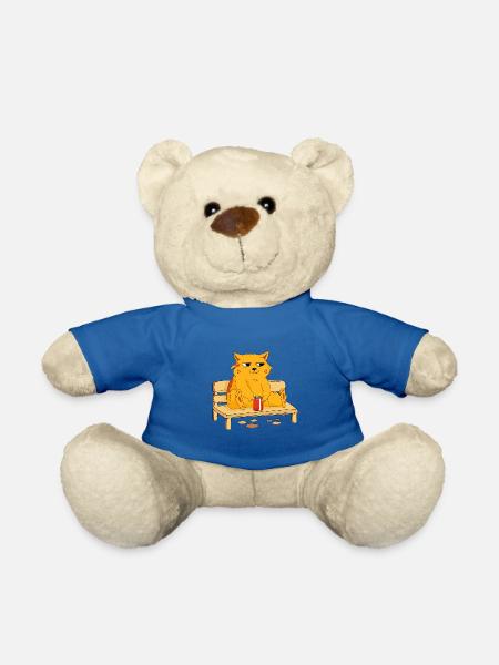 Just a good mood - Teddy Bear - royal blue