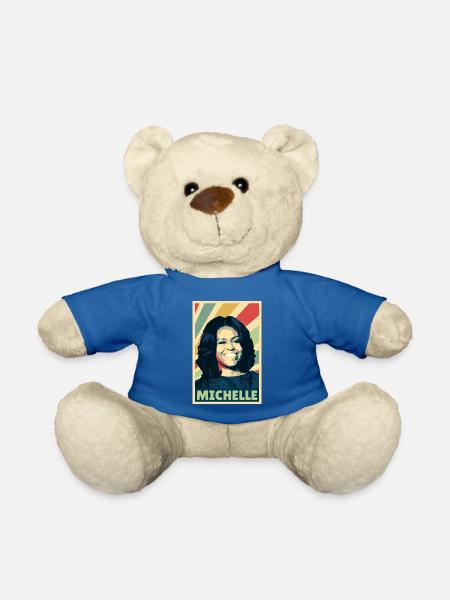 Michelle Obama Vintage Farben - Teddy - Königsblau
