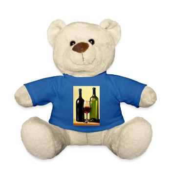 Buveurs de vin - Nounours - bleu roi - Devant