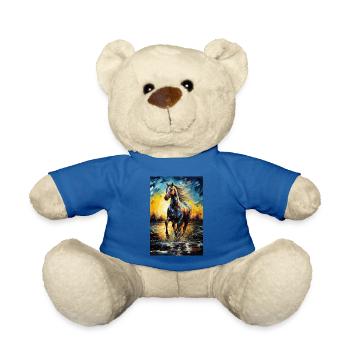 Pferd - Teddy - Königsblau - Vorne