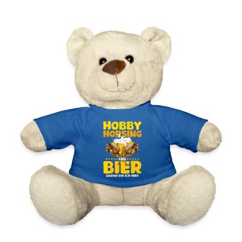 45 Hobby Horsing Und Bier Darum Bin Ich Hier - Teddy - Königsblau - Vorne