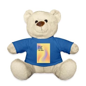 Those who dance have no money to drink - Teddy Bear - royal blue - Front