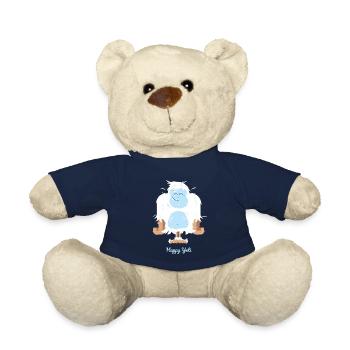 Glückliche Yeti Illustration - Teddy - French Navy - Vorne