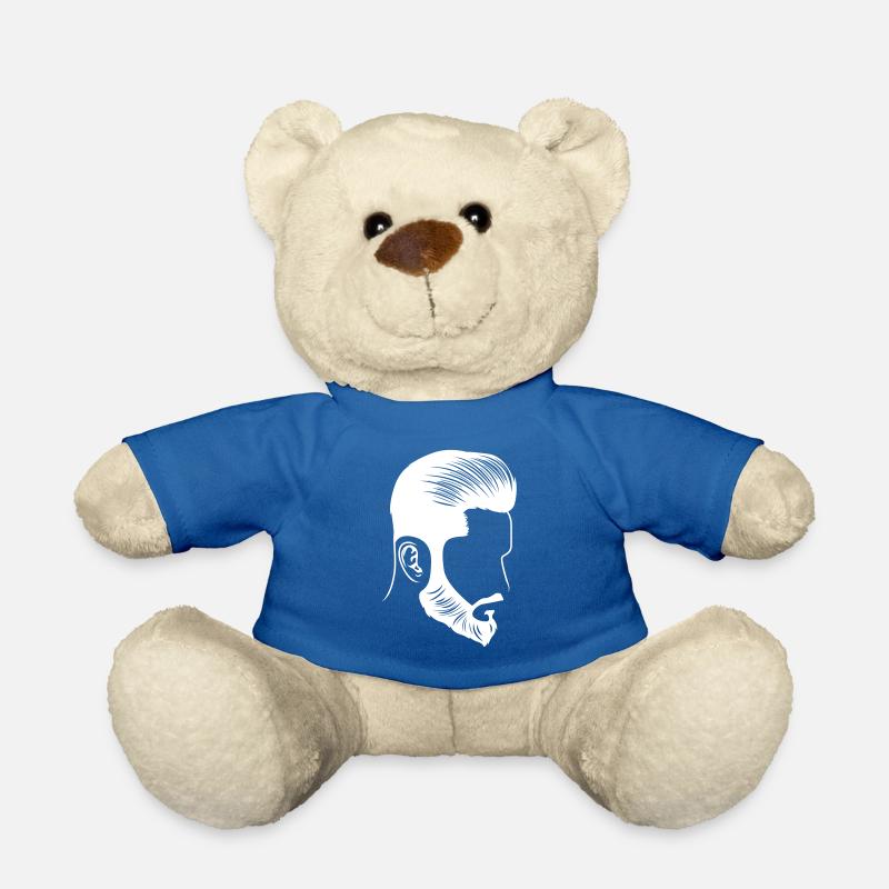 frisur style model bart kopf - Teddy - Königsblau