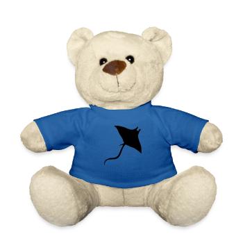 Stingray nager plongée silhouette contour - Nounours - bleu roi - Devant