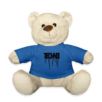 Tropfen Graffiti Techno - Teddy - Königsblau - Vorne