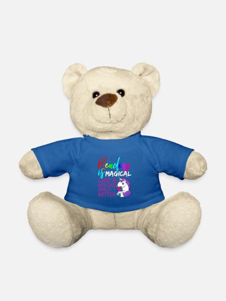 lesen buch bücher geschenk hobby - Teddy - Königsblau