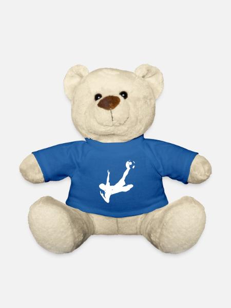 Soccer - White - Teddy - Königsblau