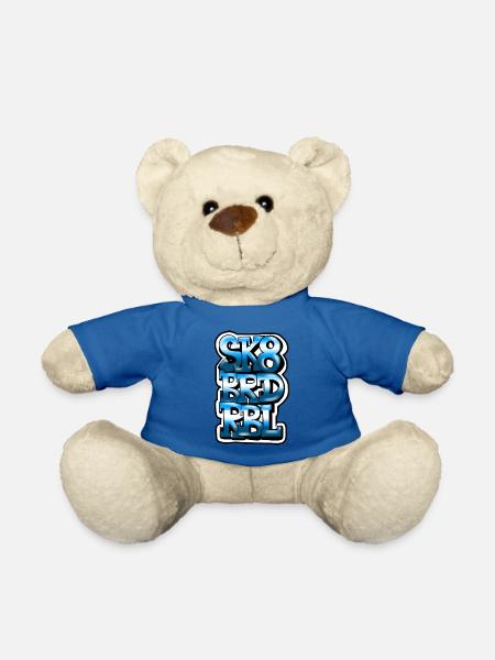Skateboard Rebel - Teddy Bear - royal blue