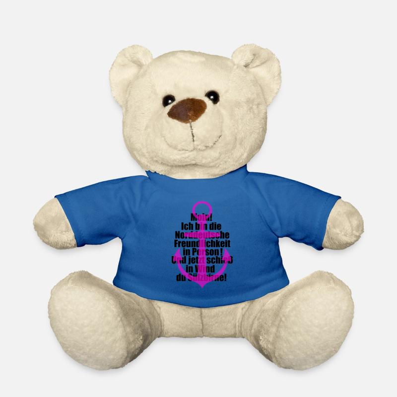 Norddeutsche Freundlichkeit Tshirt - Teddy - Königsblau