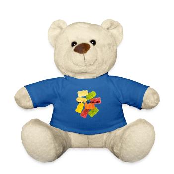 süße Babysprüche Babykleidung Kinderkleidung - Teddy - Königsblau - Vorne
