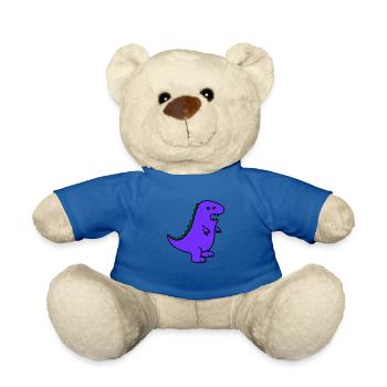 angry dino - Teddy - Königsblau - Vorne