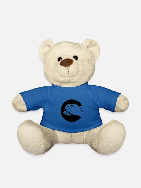 hände - Teddy - Königsblau