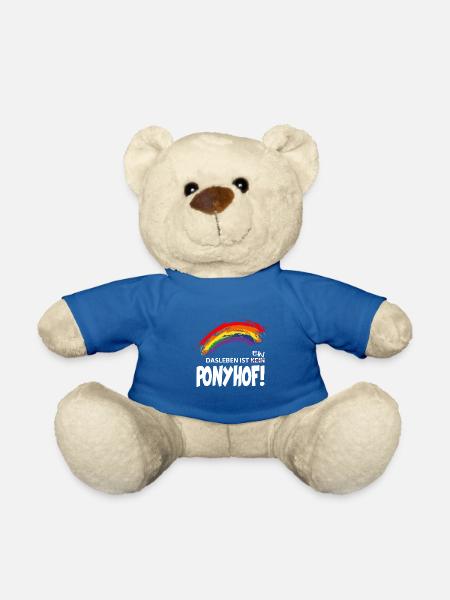Leben ist kein Ponyhof - Teddy - Königsblau