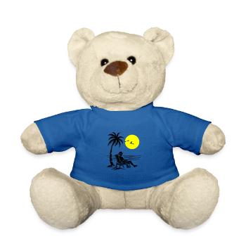 Sommer Strand Urlaub - Teddy - Königsblau - Vorne