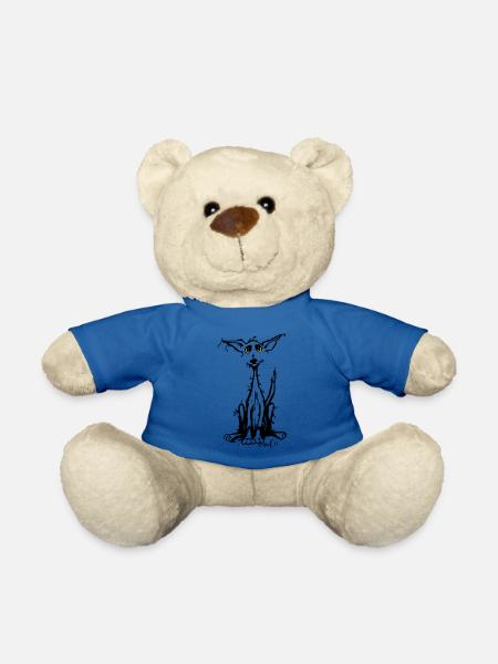Rauhaar Hund - Teddy - Königsblau