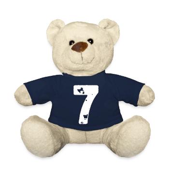 7 Number jersey - Teddy Bear - french navy - Front
