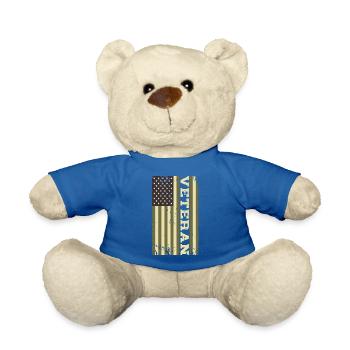 Veteran US Flagge Camo - Teddy - Königsblau - Vorne