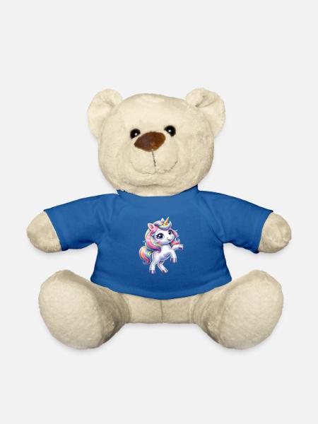 Petite licorne - Nounours - bleu roi