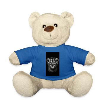 Baby Löwe - Junger König - Lion Young King - Teddy Bear - royal blue - Front