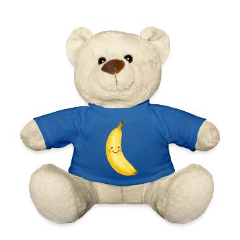 Smiling Banana Kawaii Fruit Kids Baby Fruit - Teddy Bear - royal blue - Front