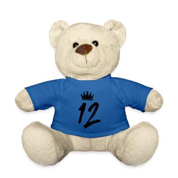 12 Zahl Krone - Teddy - Königsblau - Vorne
