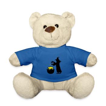 witch - Teddy Bear - royal blue - Front