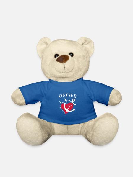 Ostsee - im Herzen verankert - Teddy - Königsblau