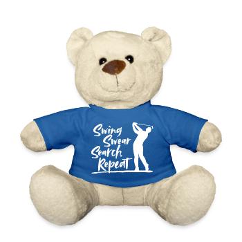 Swing Swear Search Repeat! - Teddy Bear - royal blue - Front