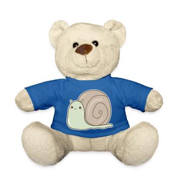 Snail - Teddy Bear - royal blue - Front