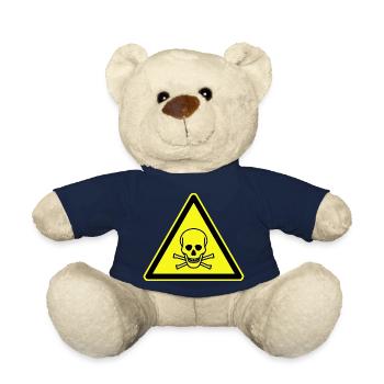 Avertissement toxique. Avertissement toxique - Nounours - bleu marine - Devant
