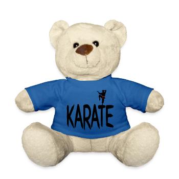 karate - Teddy Bear - royal blue - Front