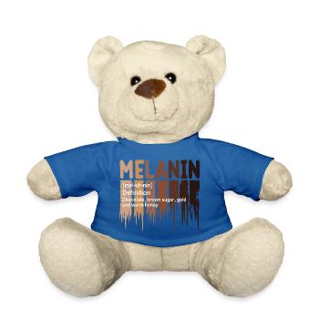 Juneteenth Black History Day Pride Gift - Teddy Bear - royal blue - Front