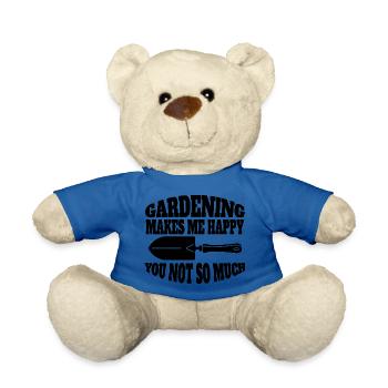 Gardener Garden Gift Hobby Gardener Orchard - Teddy Bear - royal blue - Front