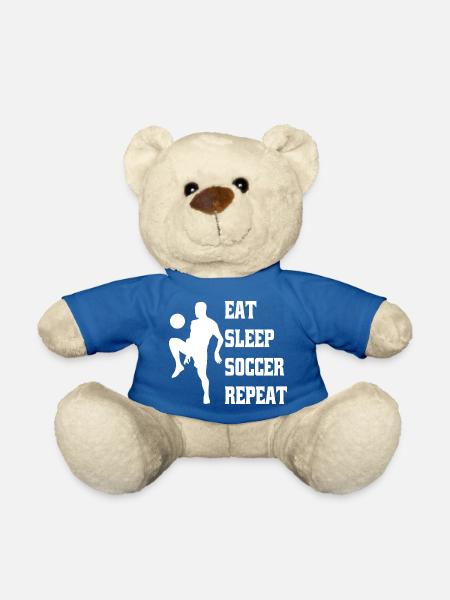 Fußballmannschaft Fußballdesign Fußballspieler - Teddy - Königsblau