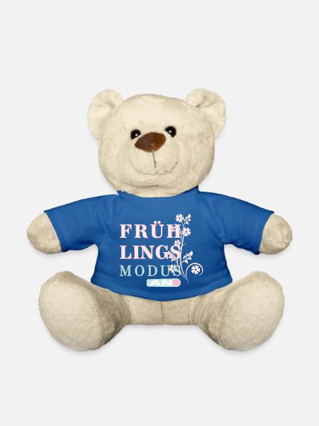 Frühlingszeit - Der Frühling ist da! - Teddy - Königsblau