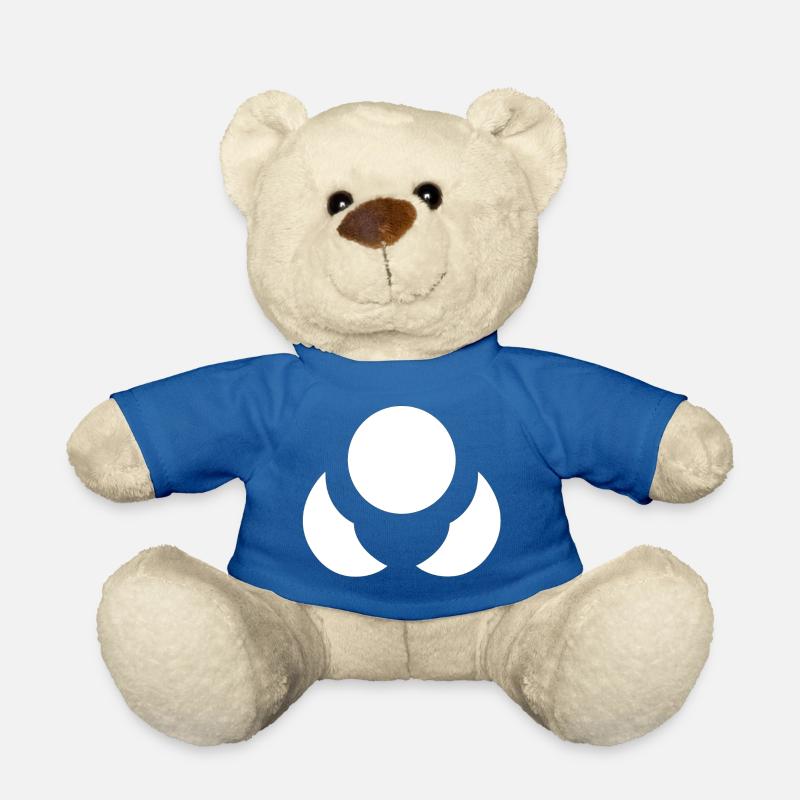 neutrons blume weiss ohne hintergrund - Teddy - Königsblau