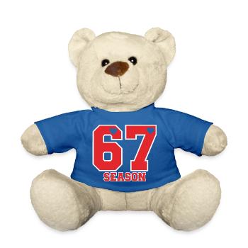 Sechs Sieben Saison Spaß 67 Valentinstag Saison Se - Teddy - Königsblau - Vorne